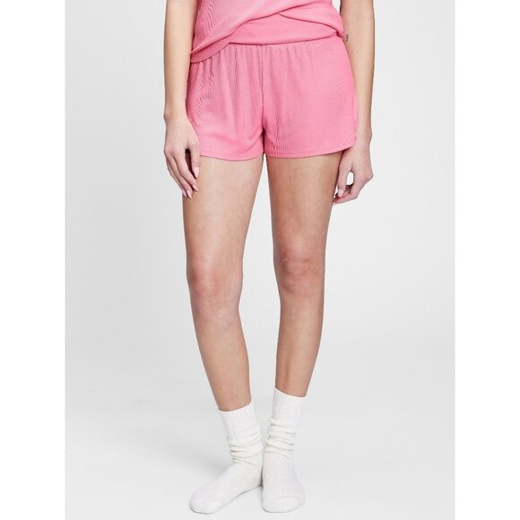 Gap GapBody Womens 2.5" Ribbed Pull-on Shorts, Pink, NWT, Size XXL - Picture 1 of 6